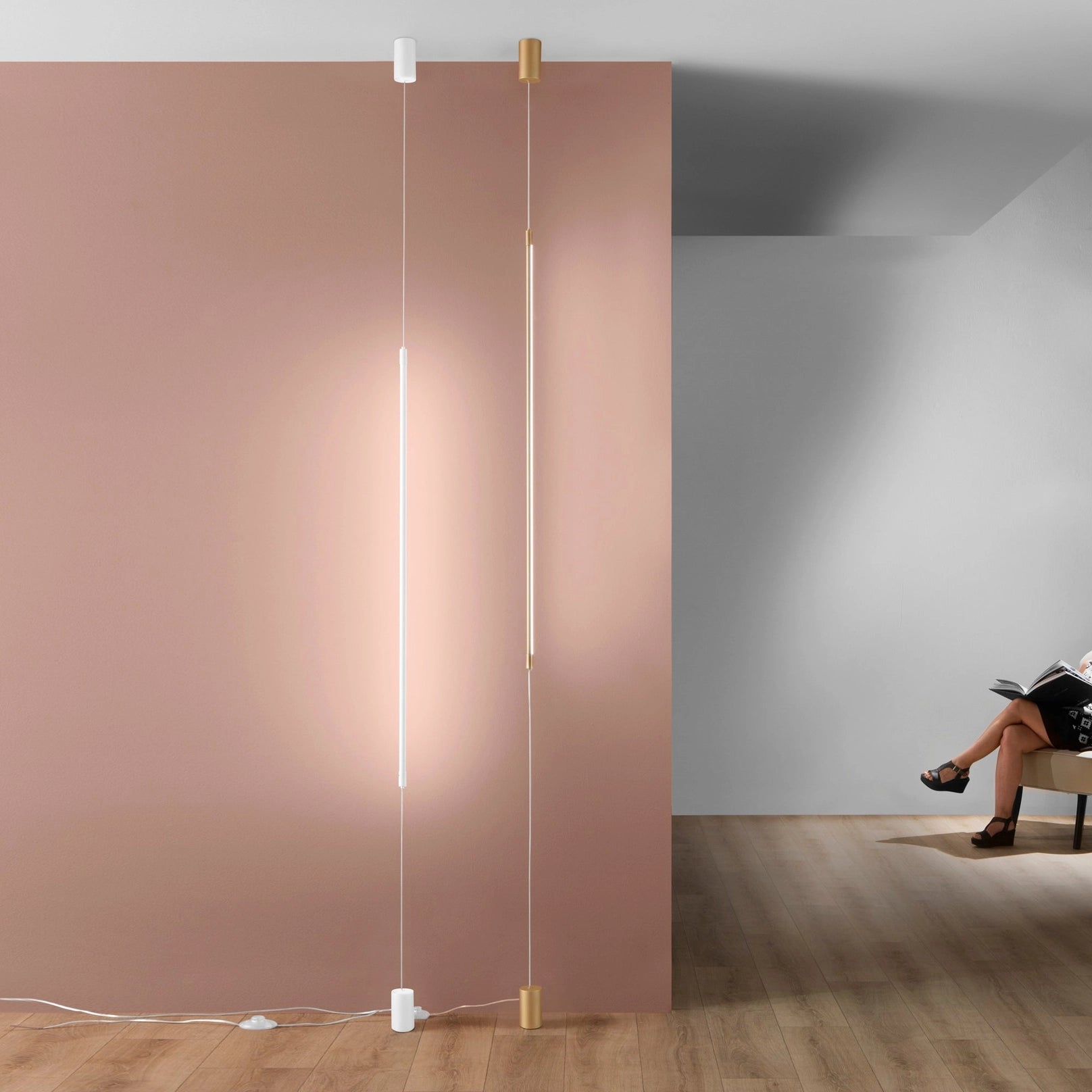 Linia Światła — Minimalistyczna Lampa Wisząca LED