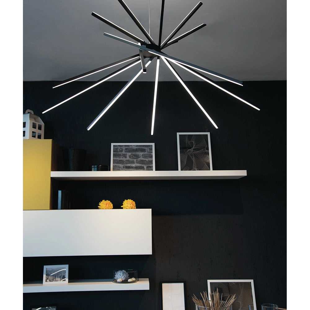 Świetlna Kompozycja — Designerska Lampa Wisząca LED