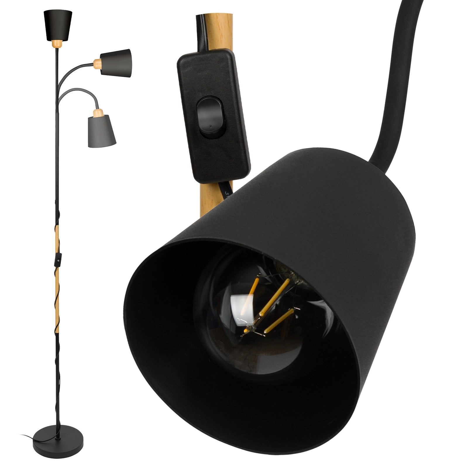 Lampa Podłogowa Regulowana Światło, które podąża za Tobą