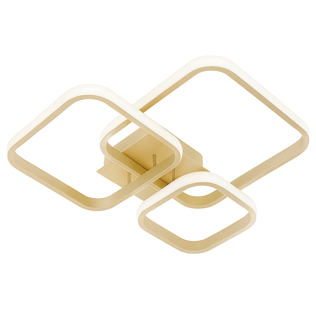 Lampa Sufitowa LED 30W Minimalistyczny żyrandol — biel i złoto