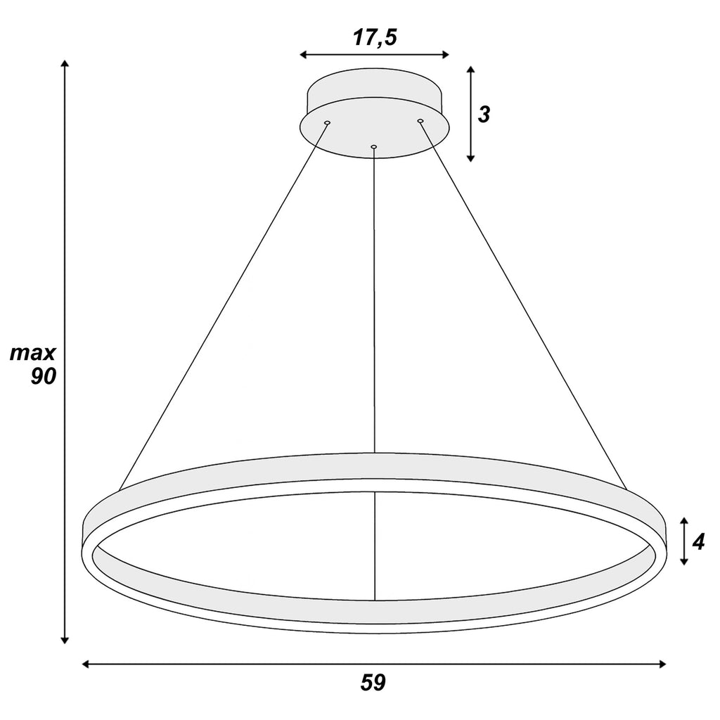 Lampa Sufitowa LED 52W – Trzy Barwy – Światło, Które Się Dostosowuje