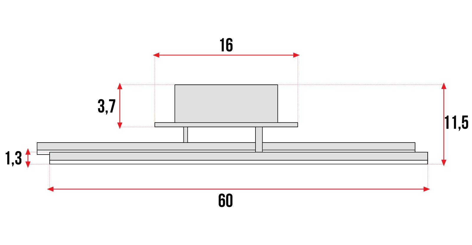 Lampa Sufitowa LED 48W Neutralne światło i minimalistyczna forma