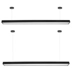 Plafon sufitowy LED 40W czarny – nowoczesna oprawa liniowa, neutralna barwa światła 4000K